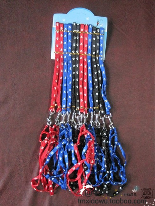 Pet traction rope nylon 1.0 paws pet suspenders rope(China (Mainland))