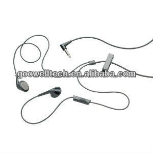 New OEM Genuine Black 3.55mm Stereo Handsfree Headset Earphone for BlackBerry Torch 9800 9810 9860 Mobile Phone(China (Mainland))