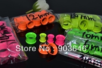 Free Shippment Lot 90pcs  Body Jewelry - Double Flare Ear Tunnels Plugs Screw on Guages 3mm-16mm