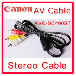 10pcs/lot Cheap Canon Stereo AV Cable Cord AVC-DC400ST For EOS-1D C, Mark IV, X, EOS 60Da Camera(China (Mainland))