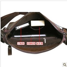 Designer Fashion F Mens Bag One Shoulder Vintage Ipad Messenger Bag MEN Soft Genuine Cow Leather