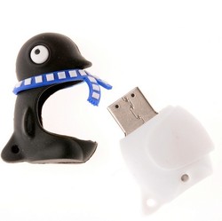 Mini Lovers Penguin USB Flash Drive 8GB 16GB 32GB 64GB Free Shipping(China (Mainland))
