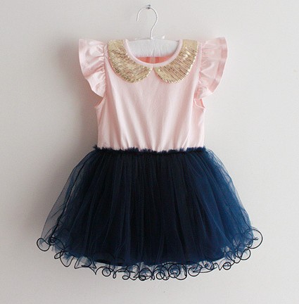 ... sequin collar baby princess tutu dress girls chiffon summer dresses