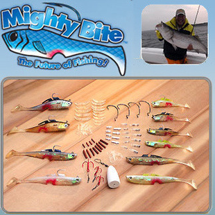 Hot Sale! Mighty Bite Fishing Kit,Fishing Equipment Kit,Fishing tackle,fishing gear,fishing bait kit(China (Mainland))