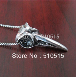 Raven Crow Bird Skull Pendant Necklace(China (Mainland))