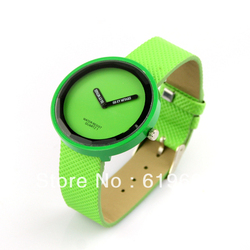 Wholesale Simple High quality Candy Quartz watch Discount Unisex Round dial Silicone Collection fashion Watches.free shipping(China (Mainland))