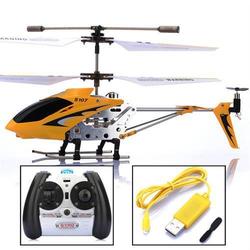 Hot Yellow Syma107G W/Gyro Alloy Metal Series 3CH Channel Mini Infrared Remote Control RC Helicopter RTF Toy Gift Free Shipping(China (Mainland))