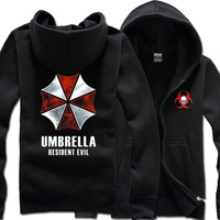 Freeshipping Classic Umbrella Sign of Thickening Brushed With a Hood Sweatshirt X4(7Colors,5size)