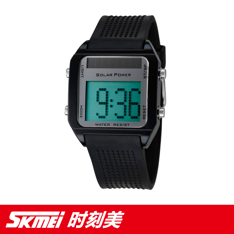 Ladies watch solar watch waterproof led watch male women's lovers table(China (Mainland))
