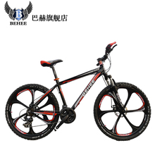 Bach mountain bike magnesium alloy one piece wheel bicycle mountain bike disc brakes 26 mountain bike
