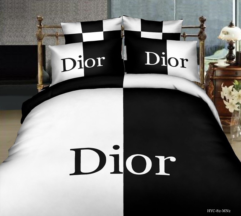 Luxury Brand Black and White comforter bedding set queen size 4pcs ...
