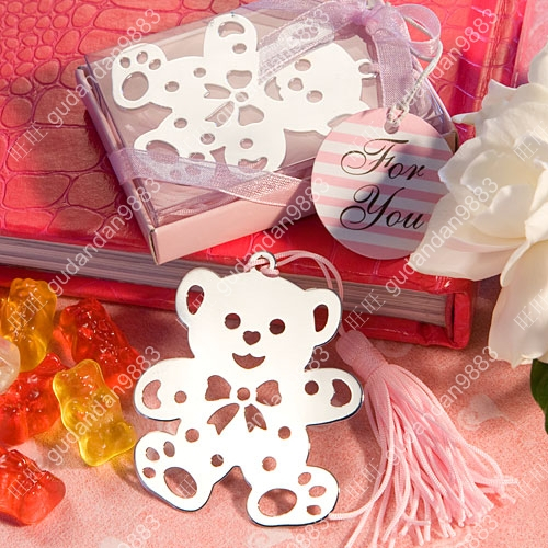 Katemelon wedding child gift heavly bookmark pink box(China (Mainland))