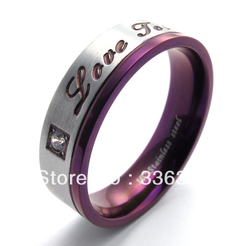 Mens-Womens-Purple-Stainless-Steel-Promise-Ring-Couples-Wedding-Bands ...