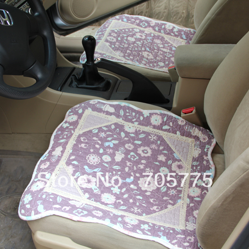 Fashion 100% cotton quilting fabric car mat car seat cushion seat piece set four seasons general Violet,CPAM free(China (Mainland))