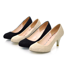 Small yards women’s shoes 30 31 32 33 female plus size 40 41 42 43 work cloth high-heeled shoes single shoes  free shipping