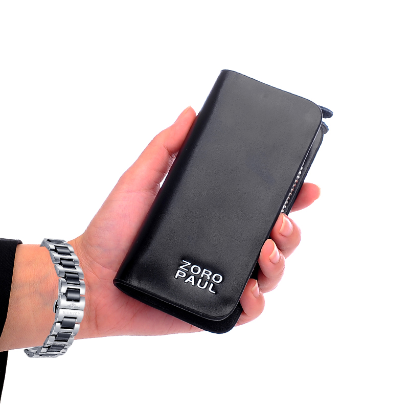 Multifunctional male genuine leather key wallet coin purse men's car cowhide women's card holder zipper style(China (Mainland))