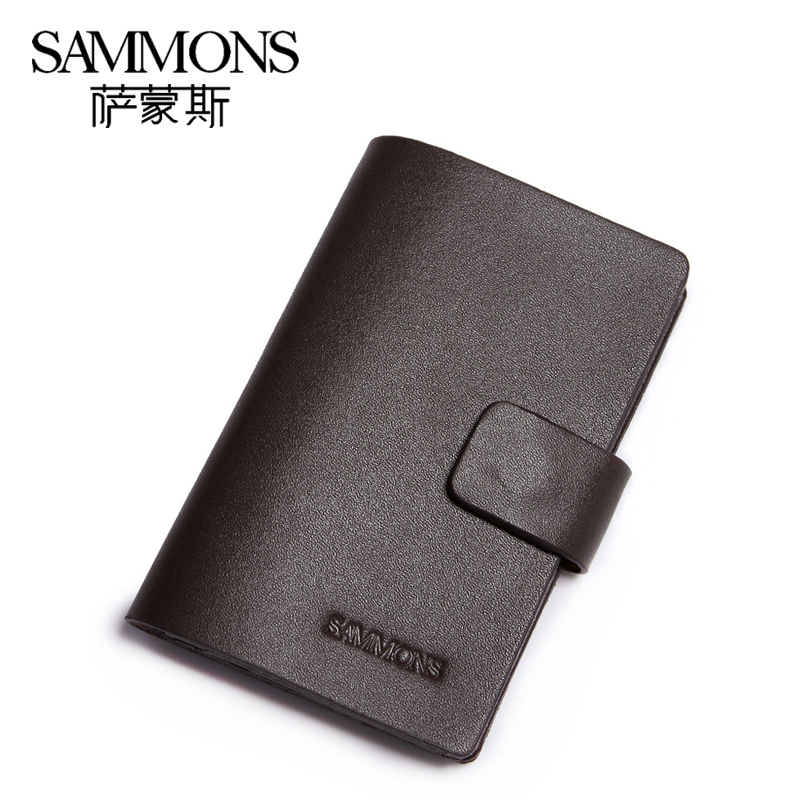 Quality multifunctional male genuine leather key wallet coin purse car cowhide card holder lockbutton men's(China (Mainland))