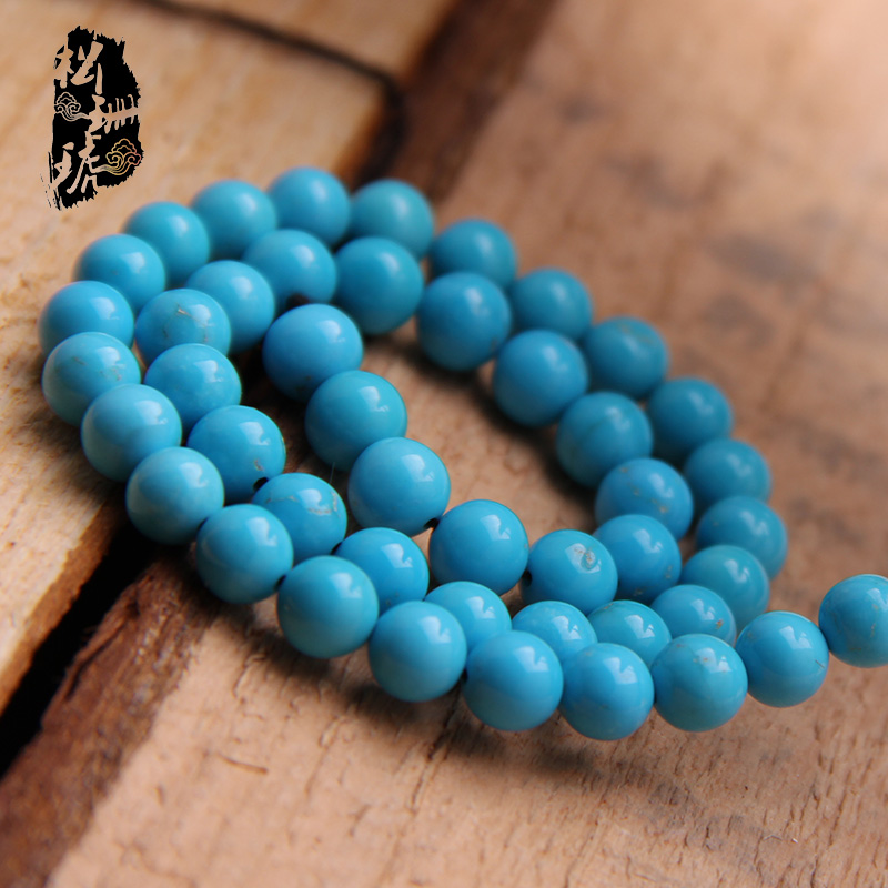 Top natural turquoise Sleeping Beauty beads porcelain blue pine beads diy accessories(China (Mainland))