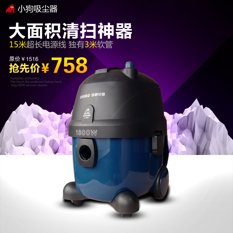 Wet and dry household vacuum cleaner vacuum cleaner suction machine d-889(China (Mainland))