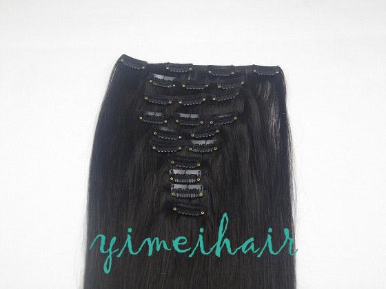 Hair extension piece clip 50cm-70cm 1b(China (Mainland))