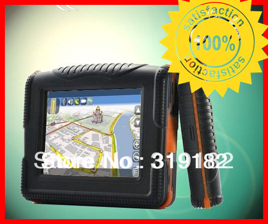2 in 1 for car +motorycle/bicycle /3.5 waterproof motorcycle gps+ 4GB Nandflash + bluetooth + +IGO map+strong waterproof(China (Mainland))