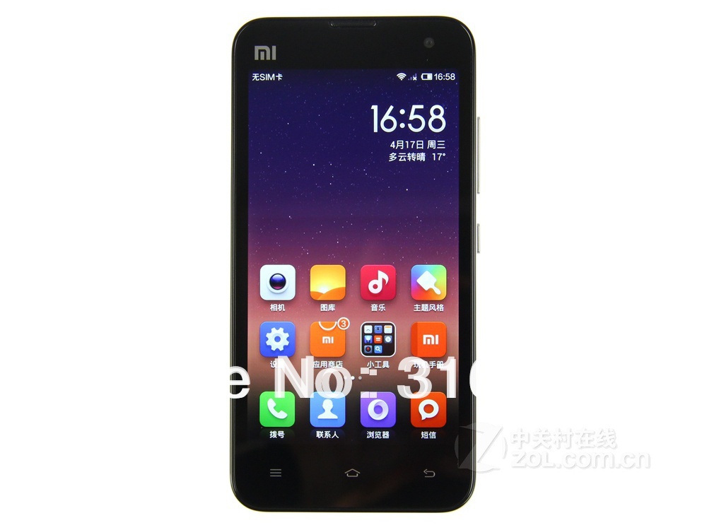 2013 Hot Sale Original for Millet MIUI Xiaomi 2S Quad core 16GB Mobile Phone HK SG