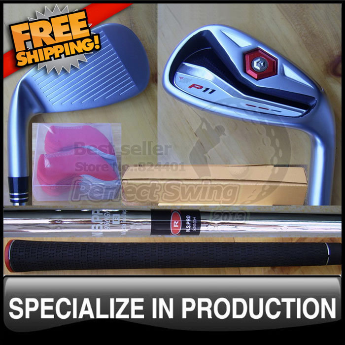 Free Shipping 2012 Best Seller Golf R-11 Irons with Custom Built Steel Shafts 4-9PAS Headcovers included Right Handed(China (Mainland))