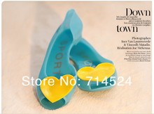 4color 6 10 large Size women fashion Sweet girl Summer open Toe Heart Flat Jelly Sandals