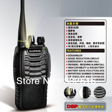 High Quality Walkie Talkie Two 2 Way Radio Transceiver Handheld Interphone Intercom BF 888S Free Shipping