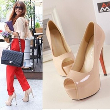 2013 fashion sexy ladies red bottoms high heels pumps brand platform dress shoes woman black nude size 35-40