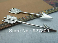 Free Delivery Diy accessories handmade materials vintage antique silver cupid arrow b430 11*63mm 20pcs/lot