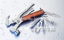 In 1 Stainless Steel Multifunction Axe Hammer Saw Knife Screwdriver Tool, Free Shipping, Mini Order 1 pcs