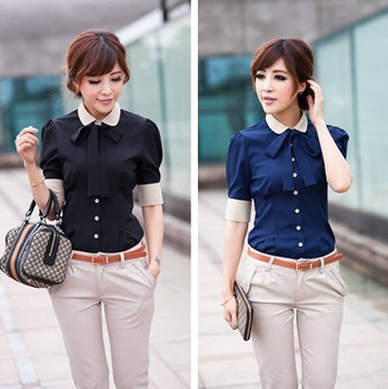 Career shirt  send tie  2013 new Promotions hot trendy cozy women clothes plus size Casual shirt Korean Slim shirt