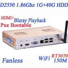 mini pcs with wifi HDMI 1G RAM 40G HDD alluminum chassis fanless windows 7 proloaded 1920