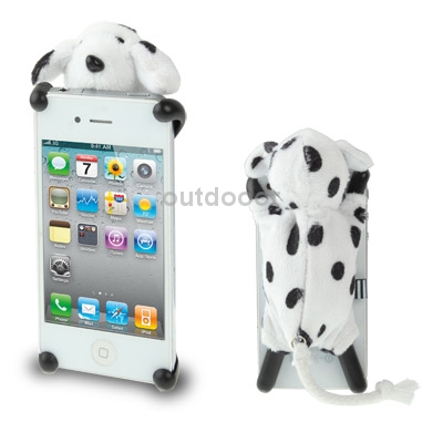 Marca tridimensional pelúcia cachorro boneca protegido caso novo para o iPhone 4 4S Marca tridimensional pelúcia cachorro boneca protegido caso novo para o iPhone 4 4S