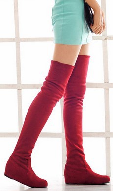 Free shipping news 2013 autumn and winter boots sexy leopard knee length Faux suede Over the
