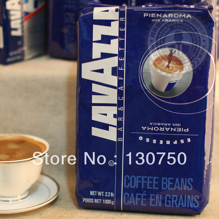 Free Shipping New 2013 Italian Coffee Beans imported from LAVAZZA PIENAROMA 100 ARABICA WaSa 1 kg