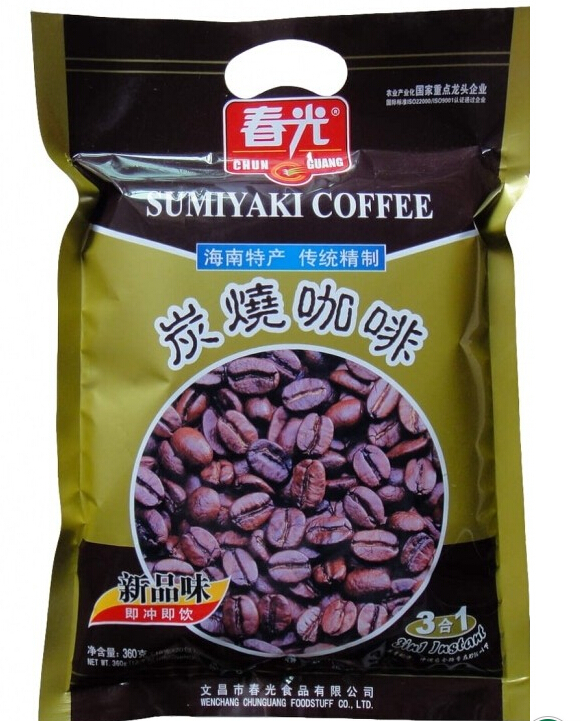 Spring roasted coffee 360g 2 bags instant coffee 3 IN one coffee