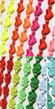 Free Shipping 2015 new jewelry fashion Beautiful Punk Multicolor butterfly flower lovely knitted lace love bracelet