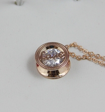 HEN024 Wholesale Fashion Designer 14K Rose Gold Plated Love joias Pendants Necklaces High quality colares bijuterias