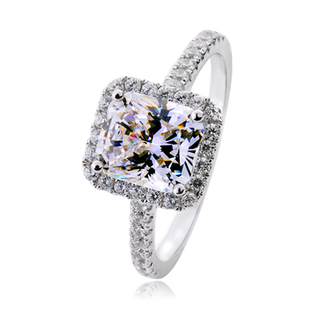 ... Diamond promise Engagement rings for women,14k white gold plated
