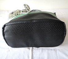 A93 green Hot sale lady s unique bag PU Size 32x41cm 4 different colors Two function