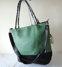 A93 green Hot sale lady s unique bag PU Size 32x41cm 4 different colors Two function
