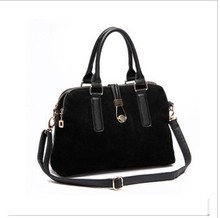 2013 Korean new handbag lock shoulder portable diagonal header layer of matte leather free shipping