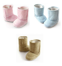 2015 New Fashion Super Warm Winter Baby Ankle Snow Boots Infant Shoes Pink Khaki Antiskid Keep