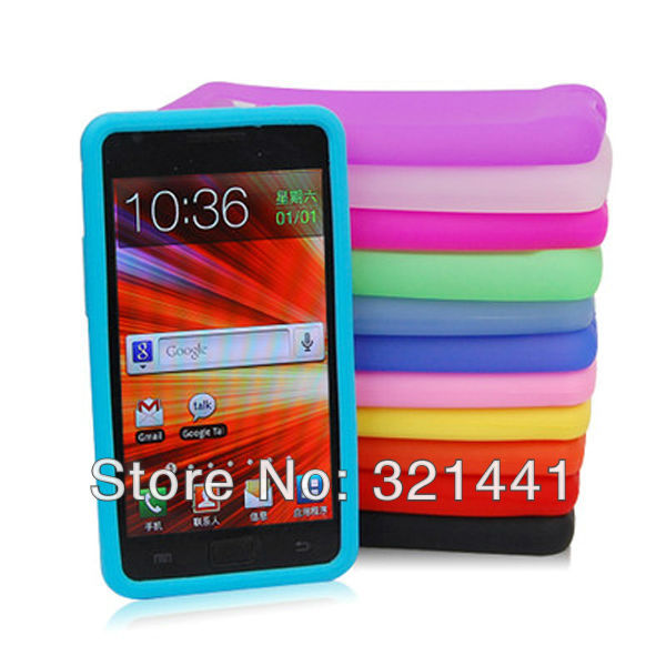 1pcs Silicone Gel Soft Phone Case Cover Skin For Samsung Galaxy S2 II i9100 12 Colors