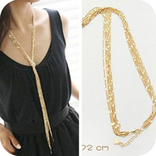 Min.order is $10 (mix order) free shipping 2013 new jewelry european accessories multi-layer long design female vintage necklace