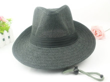 Male summer along the large straw hat sun hat outdoor hat fedoras female sunbonnet sun panama