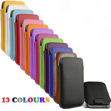 13 colors Free Shipping Leather PU phone bags cases Pouch Case Bag for dapeng t94 Cell