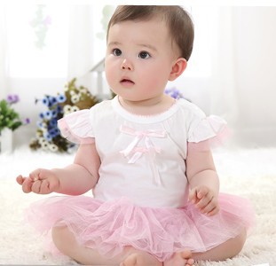 clothes leotard Romper climb infant summer clothes 0-1 years old angel